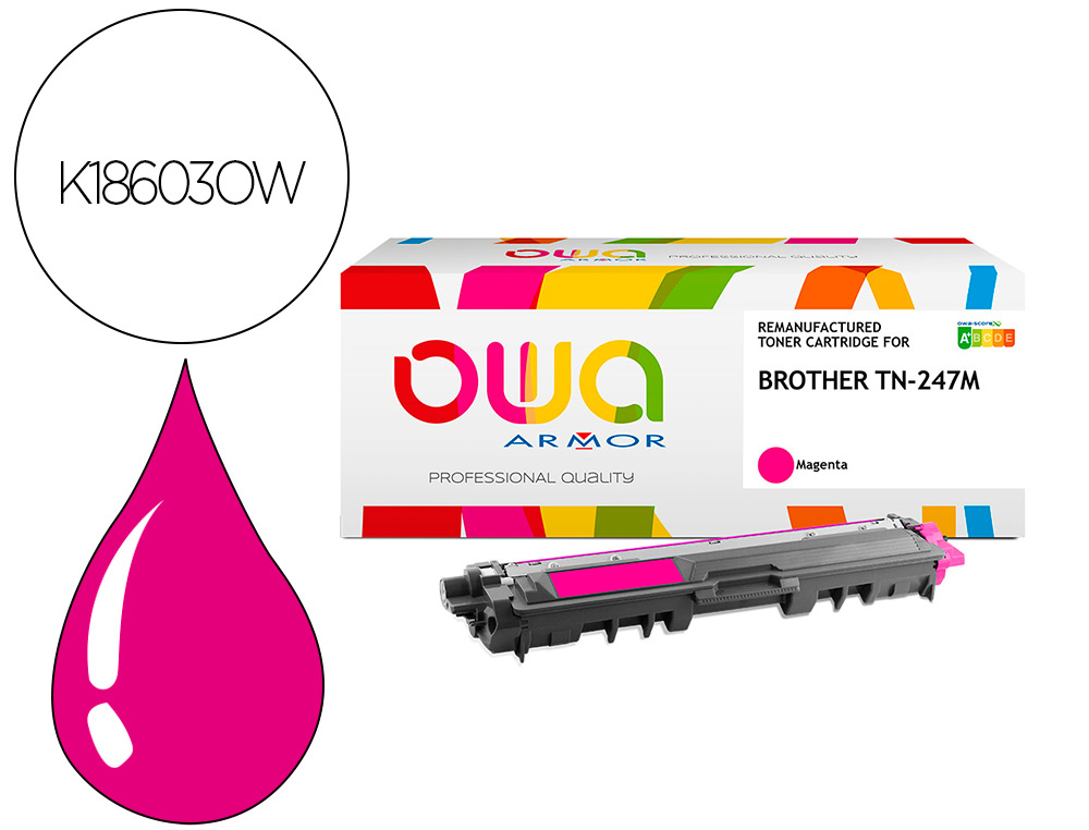 TONER Q-CONNECT COMPATIBLE BROTHER TN247M HL-L           3210/30/70 DCP-L 3510/50      MFC-L 3730/50/70 2300P