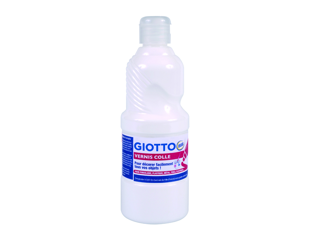 VERNIS COLLE GIOTTO USAGE MULTI SUPPORTS FINITION       BRILLANTE FLACON 500G
