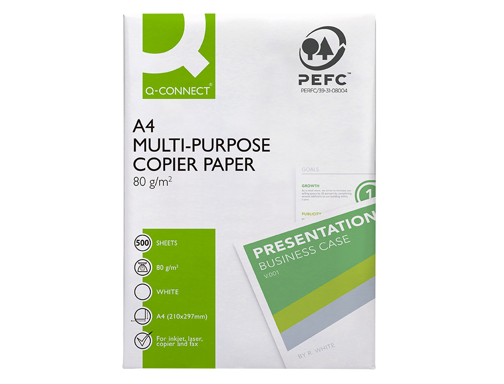 PAPIER Q-CONNECT A4 80G/M2 MULTIFONCTION ECONOMY 500     FEUILLES