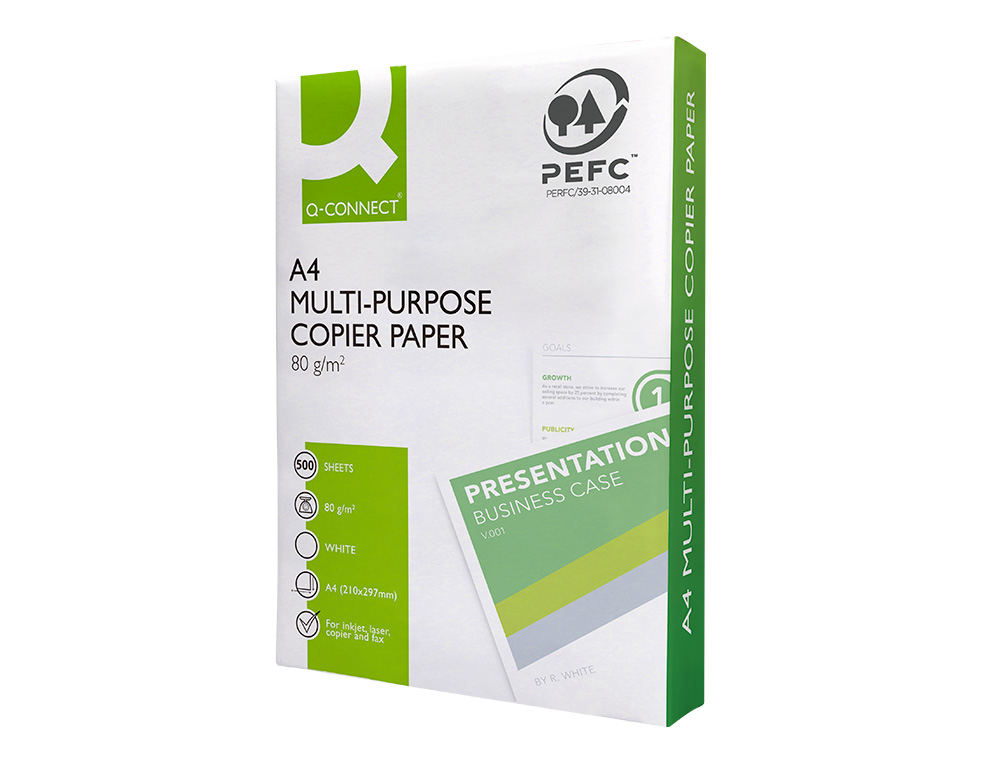 PAPIER Q-CONNECT A4 80G/M2 MULTIFONCTION ECONOMY 500     FEUILLES