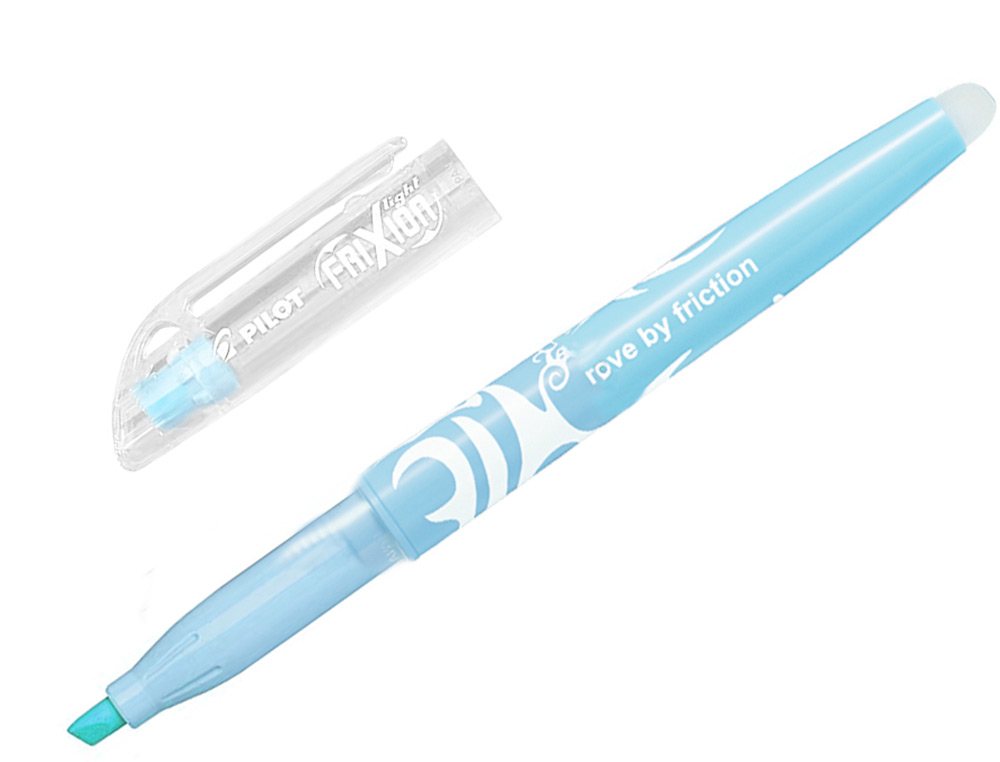 SURLIGNEUR PILOT FRIXION LIGHT NATURAL EFFACABLE       POINTE MOYENNE BISEAUTEE      COLORIS BLEU CIEL