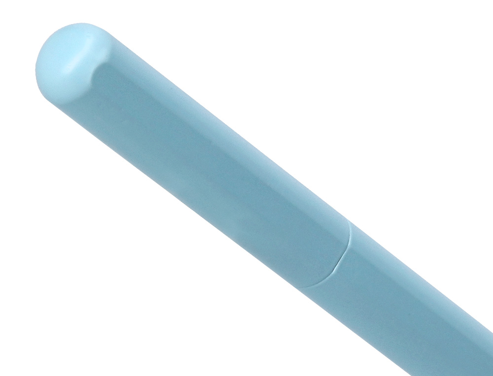 STYLO-PLUME ET ETUI EN SIMILI CUIR BELIUS SPACE B MONOCHROME SANS AGRAFE ENCRE BLEUE COLORIS BLEU DANS COFFRET CADEAU