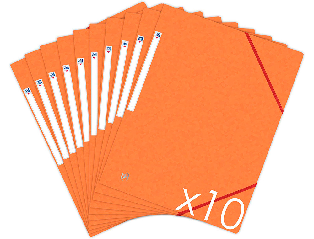 CHEMISE ELASTIQUE 3 RABATS OXFORD TOPFILE+ A4 ORANGE