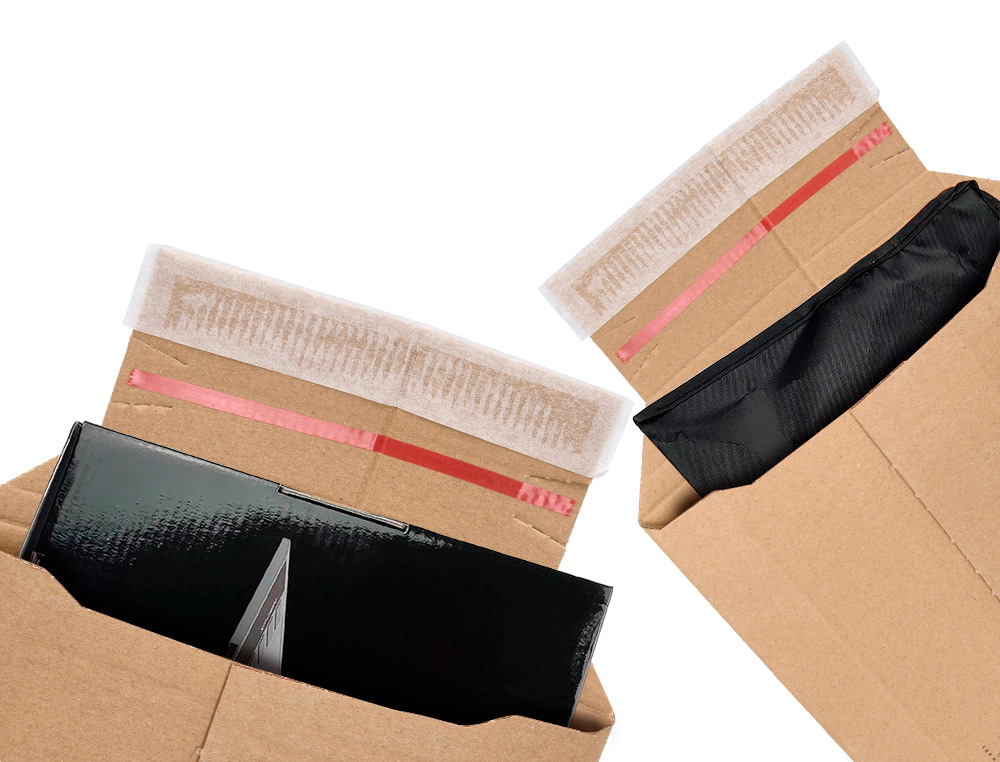 POCHETTE D'EXPEDITION Q-CONNECT CARTON 100% RECYCLE ET RECYCLABLE FERMETURE AUTO-ADHESIVE 252X167X72MM COLORIS KRAFT