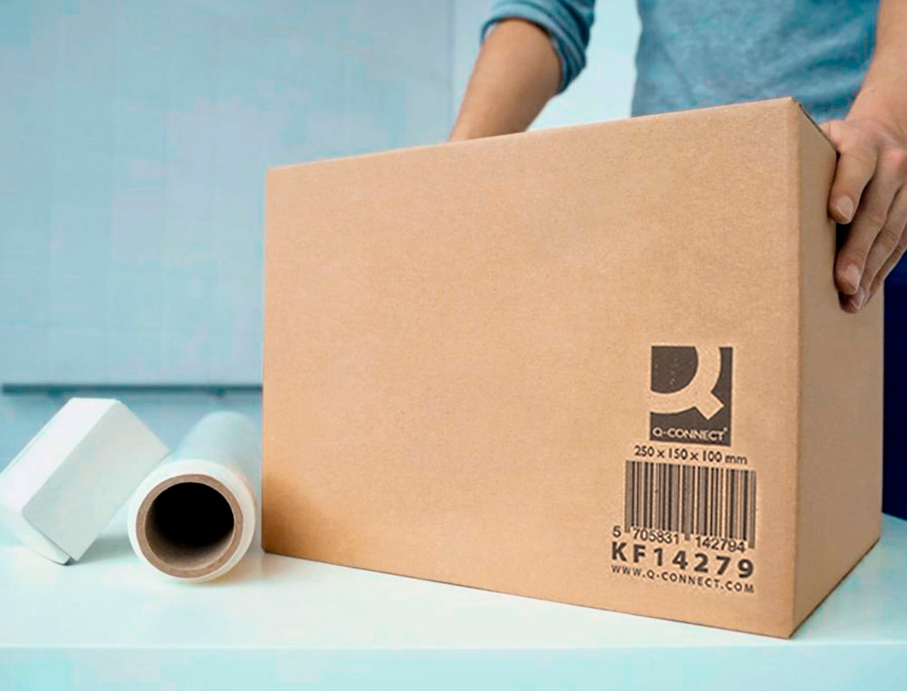 CAISSE AMERICAINE Q-CONNECT CARTON RECYCLE CANNELURE 5MM 250X150X100MM