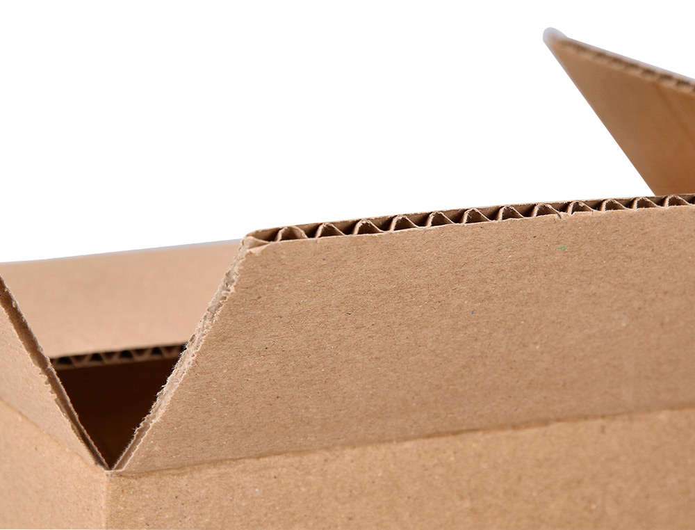 CAISSE AMERICAINE Q-CONNECT CARTON RECYCLE CANNELURE 5MM 350X250X220MM