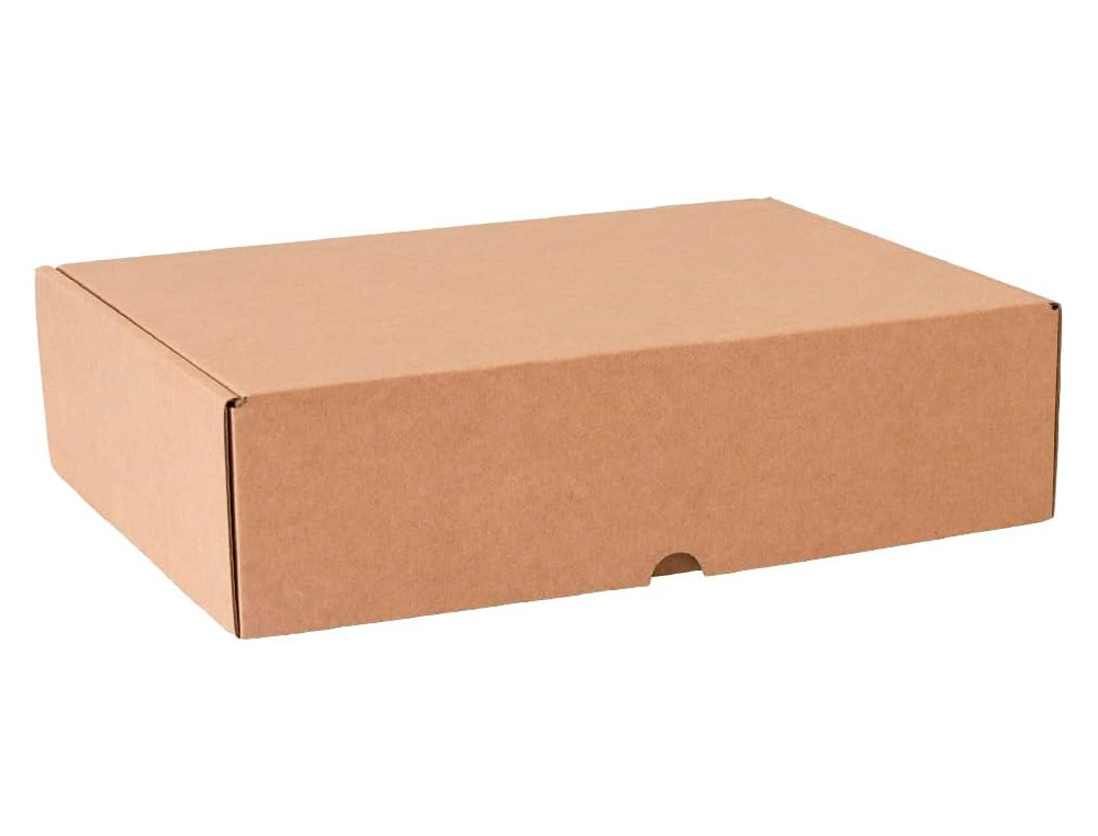 BOITE MONTAGE AUTOMATIQUE Q-CONNECT POUR E-COMMERCE ET CADEAUX CARTON RECYCLE CANNELURE 3MM KRAFT
