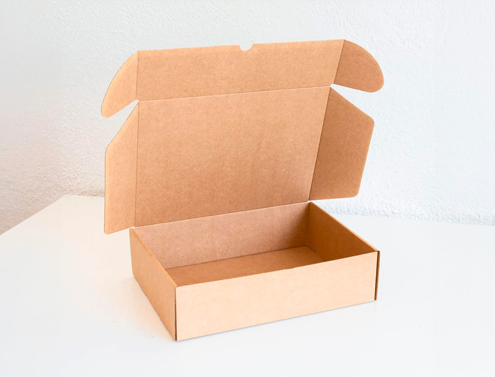 BOITE MONTAGE AUTOMATIQUE Q-CONNECT POUR E-COMMERCE ET CADEAUX CARTON RECYCLE CANNELURE 3MM KRAFT