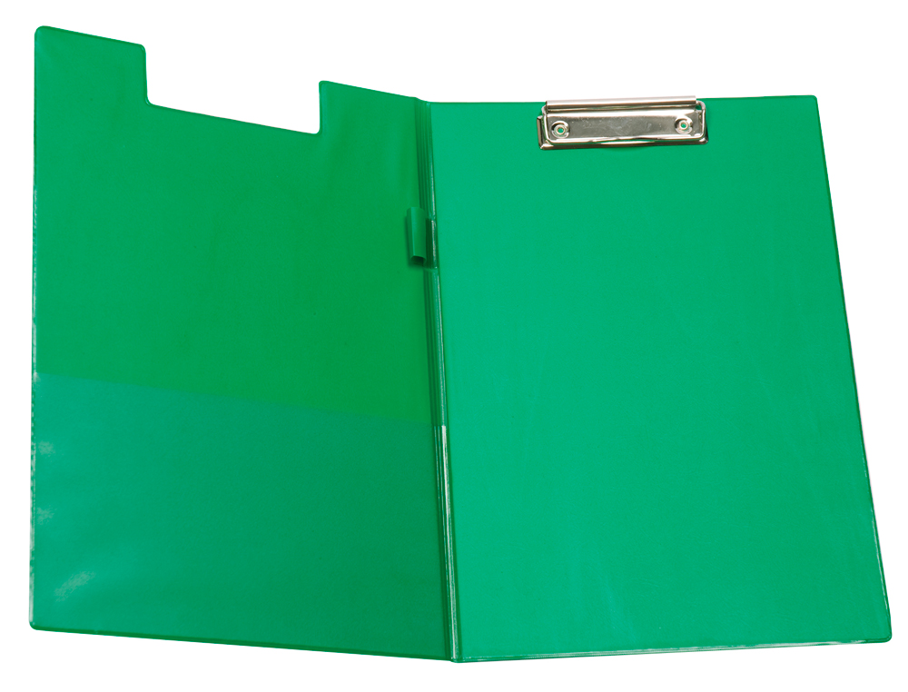 PORTE-BLOC Q-CONNECT PLASTIQUE ÉPAISSEUR 3MM A4 210X297MM PORTE-STYLO PINCE COLORIS VERT