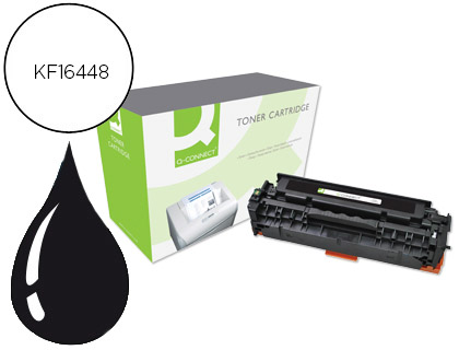 TONER Q-CONNECT COMPATIBLE HP CE410A M451ABQCN POUR IMPRIMANTES COLOR LASERJET M351 451 375 475 COULEUR NOIR 2200P