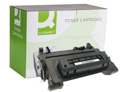 TONER Q-CONNECT COMPATIBLE HP CE390A 90AQCN POUR IMPRIMANTES LASERJET M4555 600 601DN 602DN 603DN COULEUR NOIR