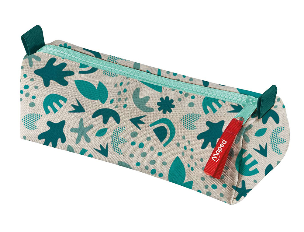 TROUSSE MAPED SMILING PLANET EN TISSU RECYCLE EASY ZIP     22CM