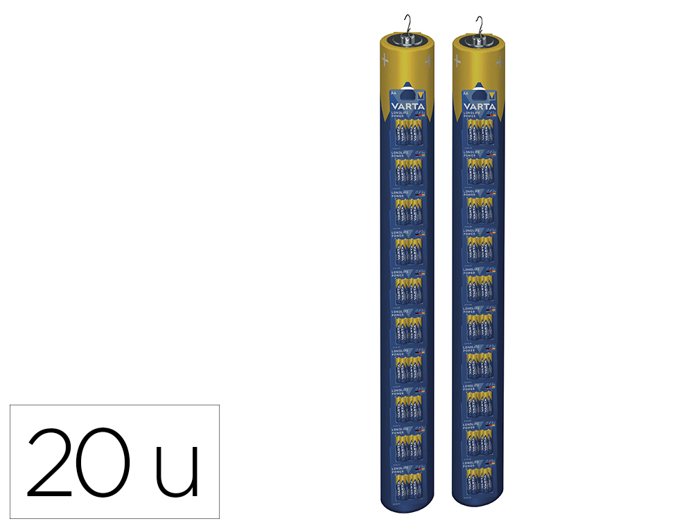 PILE VARTA LONGLIFE POWER AA/LR6 CEINTURE 2X10 BLISTERS DE 6 UNITES