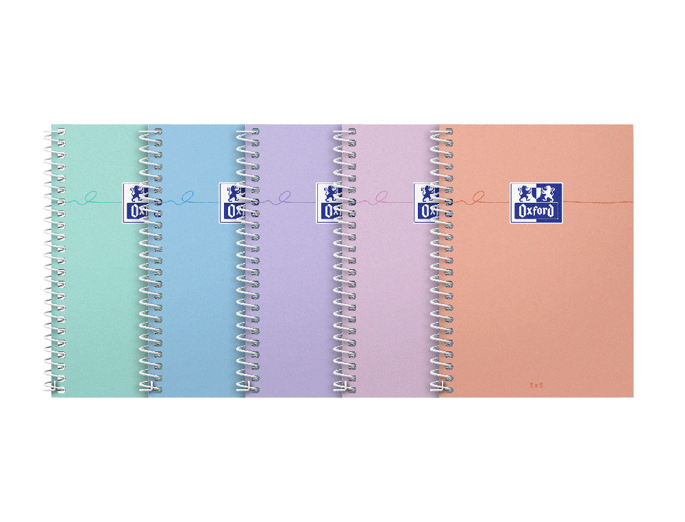 NOTEBOOK OXFORD ETUDIANT INTEGRALE 4 TROUS 230X297MM   160 PAGES OPTIK PAPER SEYES   COL PASTEL ASS LOT DE 20 BLOCS