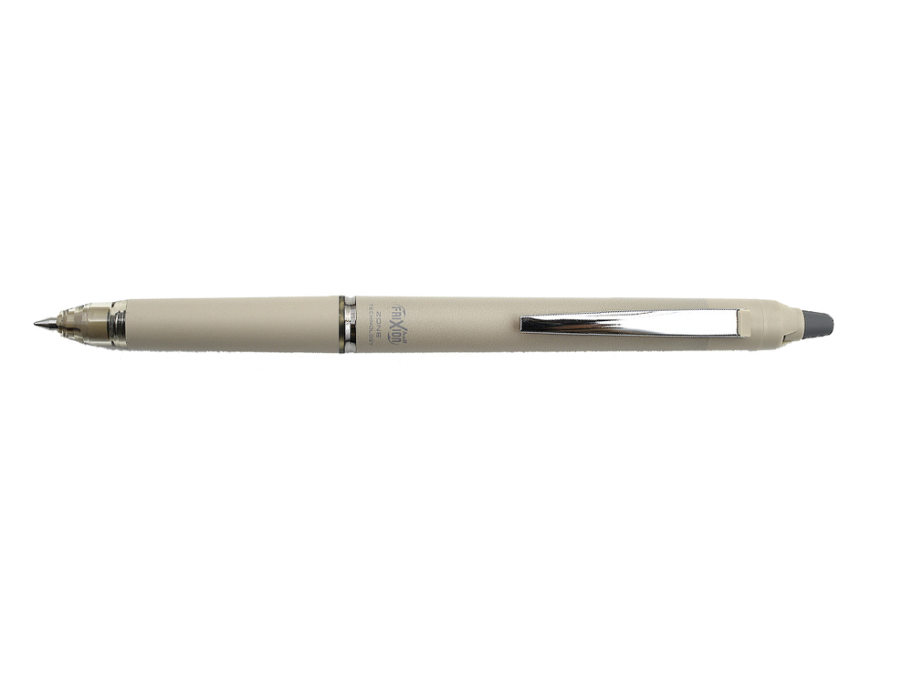 ROLLER PILOT FRIXION BALL CLICKER ZONE ENCRE GEL POINTE MOYENNE COLORIS BEIGE