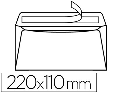 ENVELOPPE GPV GREEN ERAPURE RECYCLE DL 110X220MM 90G BANDE AUTO-ADHSIVE BOTE 500 UNITS
