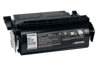 TONER LASER LEXMARK T610/T612/T614/T616 12A5840 COULEUR NOIR 10000P