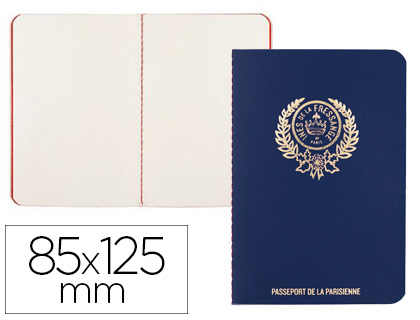 CARNET PIQU CARPENTRAS PASSEPORT PARISIEN INS 8,5X12,5CM COLORIS MARINE