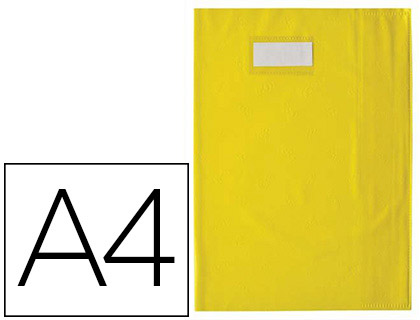 PROTGE-CAHIER ELBA STYL'SMS PVC OPAQUE 12/100E SANS PHTALATES PORTE-TIQUETTE ET TIQUETTE A4 210X297MM JAUNE