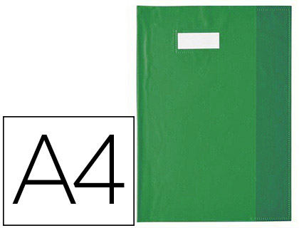 PROTGE-CAHIER ELBA STYL'SMS PVC OPAQUE 12/100E SANS PHTALATES PORTE-TIQUETTE ET TIQUETTE A4 210X297MM VERT FONC
