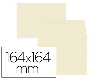 ENVELOPPE OXFORD VLIN 164X164MM 120G COLORIS VANILLE TUI 20 UNITS