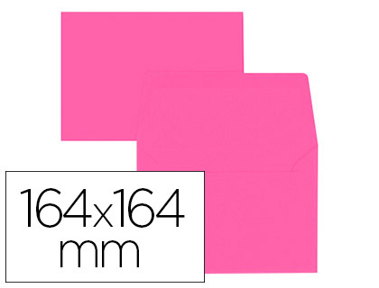 ENVELOPPE OXFORD VLIN 164X164MM 120G COLORIS ROSE TUI 20 UNITS