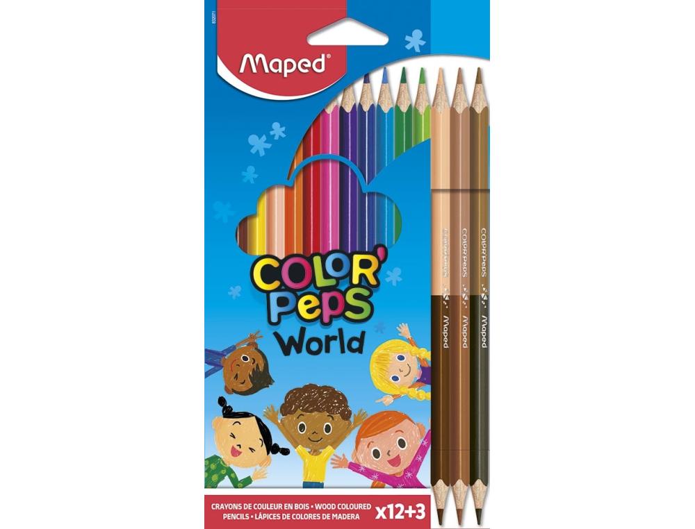 CRAYON COULEUR MAPED COLOR'PEPS 