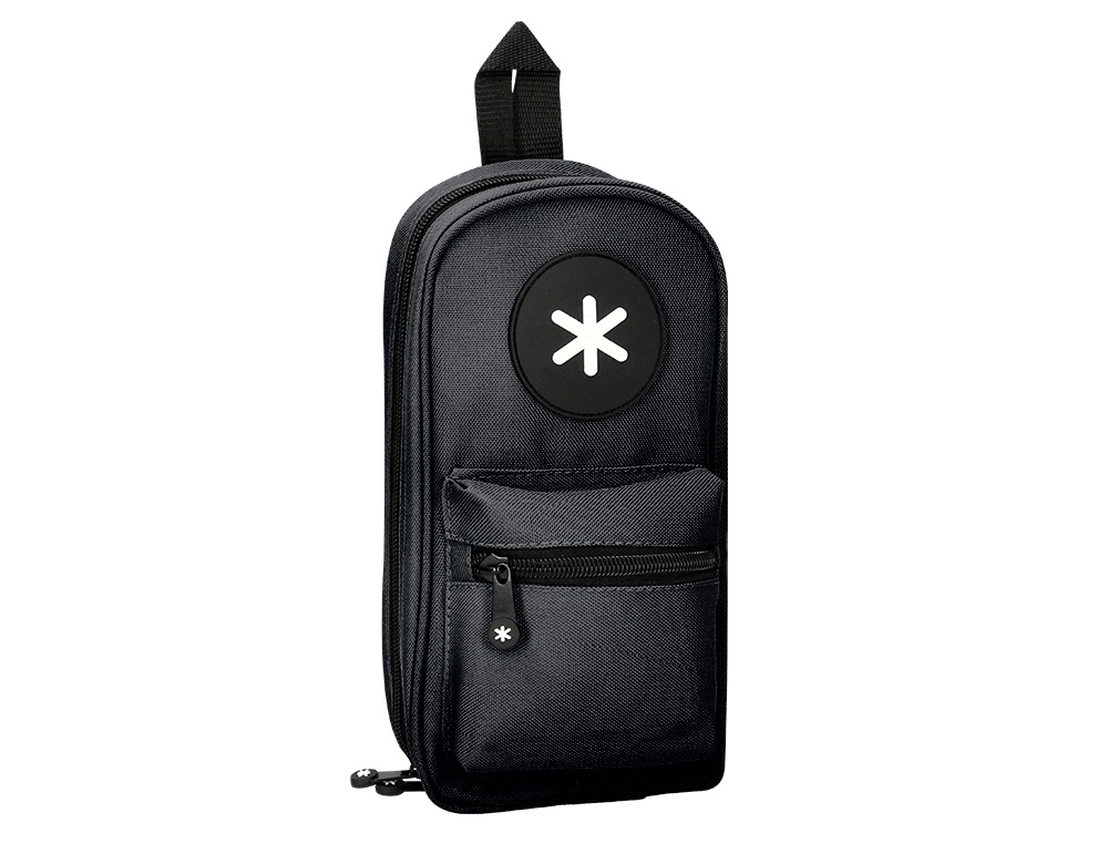 TROUSSE OVALE ANTARTIK AVEC 4 COMPARTIMENTS 230 X 50 X 120  MM NOIR
