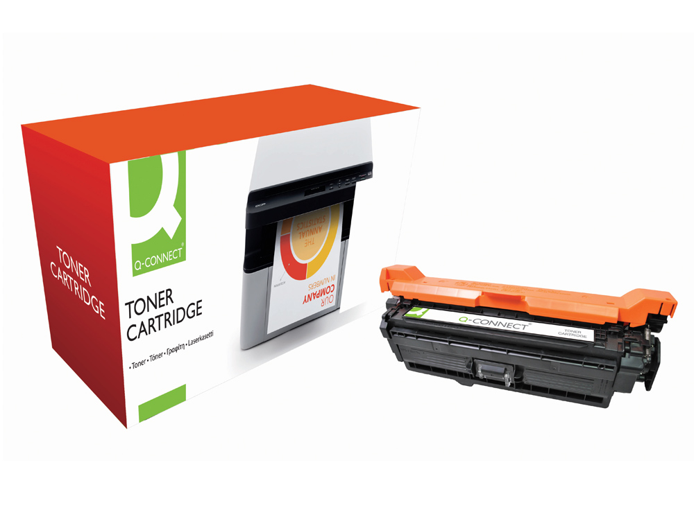 TONER LASER Q-CONNECT COMPATIBLE IMPRIMANTES HP CE250X COULEUR NOIR HAUTE CAPACIT 10500P