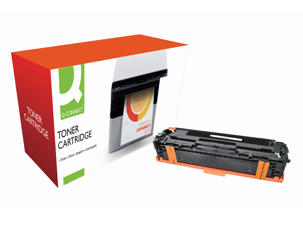 TONER LASER Q-CONNECT COMPATIBLE IMPRIMANTES HP CE320A COULEUR NOIR 2000P