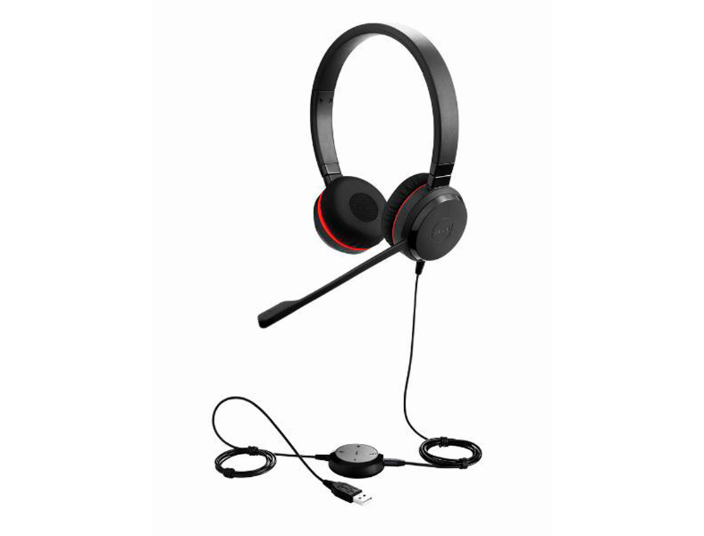 CASQUE FILAIRE JABRA EVOLVE 30 DUO MS USB-A MICRO CASQUE  ISOLATION ACOUSTIQUE