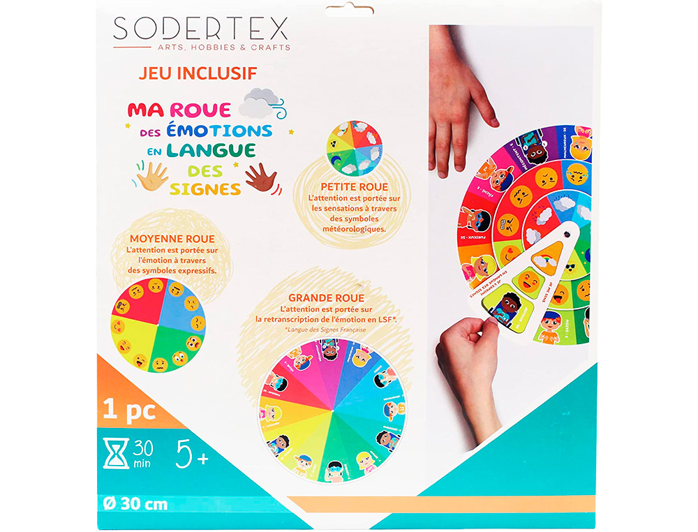 ROUE EN CARTON SODERTEX 30 CM  1 PC  COLORIS ASSORTIS