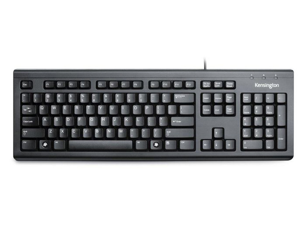 CLAVIER KENSINGTON FILAIRE USB VALUKEYBOARD COLORIS NOIR