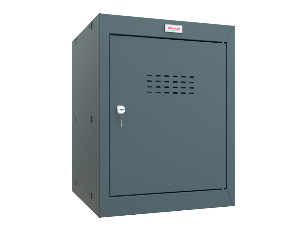 CASIER CUBE PHOENIX TAILLE 2 SERRURE A CLE COLORIS GRIS    FONCE