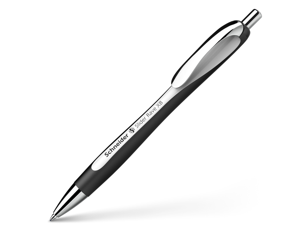 STYLO-BILLE SCHNEIDER SLIDER RAVE XB BLACK EDITION         VISCOGLIDE TRAIT EXTRA LARGE  ENCRE BLEUE COLORIS