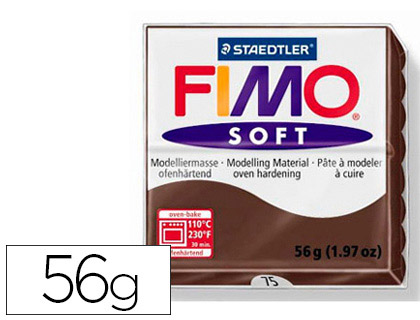 PTE  MODELER FIMO SOFT COLORIS CHOCOLAT PAIN 57G