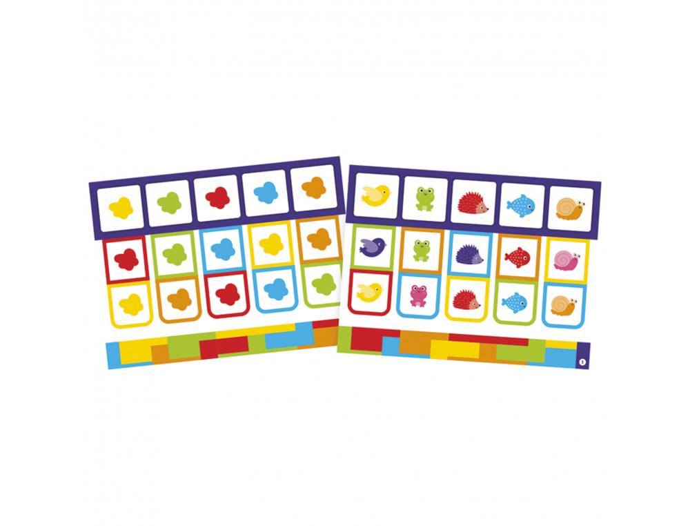 JEU AUTOCORRECTIF COLORCODE NATHAN COULEURS ET FORMES 1