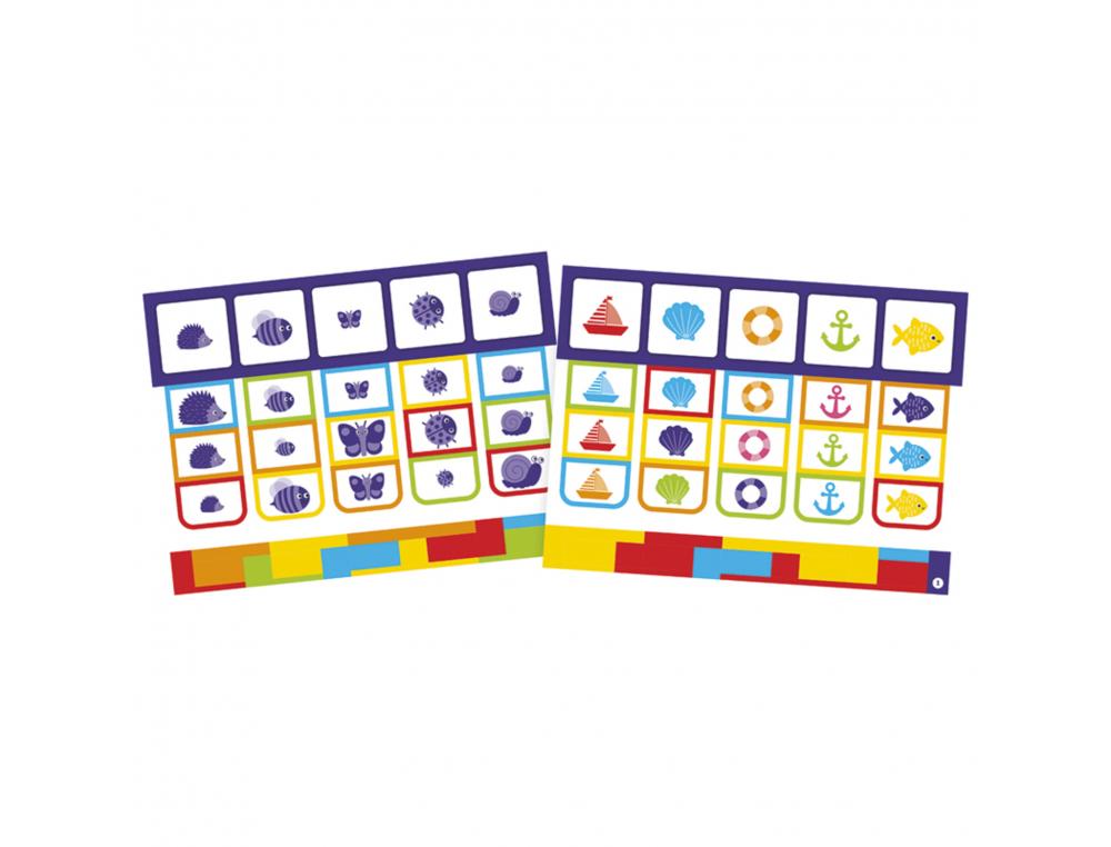 JEU AUTOCORRECTIF COLORCODE NATHAN COULEURS FORMES ET     TAILLE 1