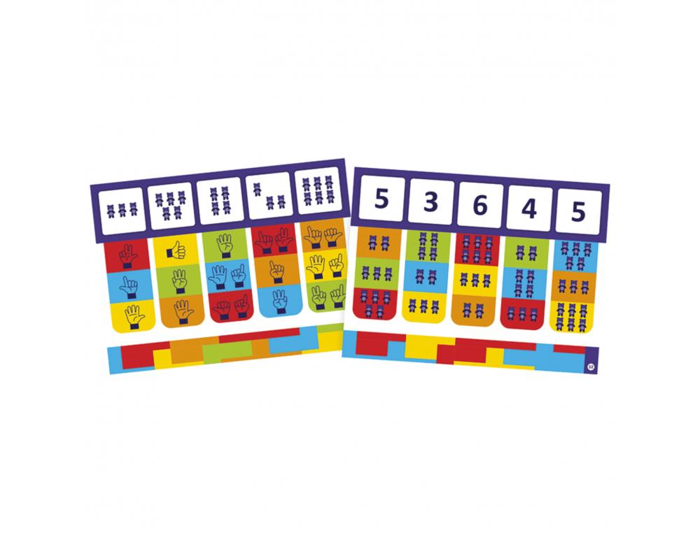 JEU AUTOCORRECTIF COLORCODE NATHAN NOMBRES DE 1 A 6