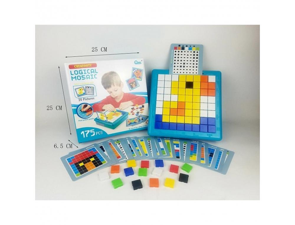 LOGICAL MOSAIC LAP ASSEMBLEMENT D IMAGES 1 BOITE DE 8 COMPARTIMENTS 1 SOCLE    MOSAIQUE 175 ELEMENTS 20