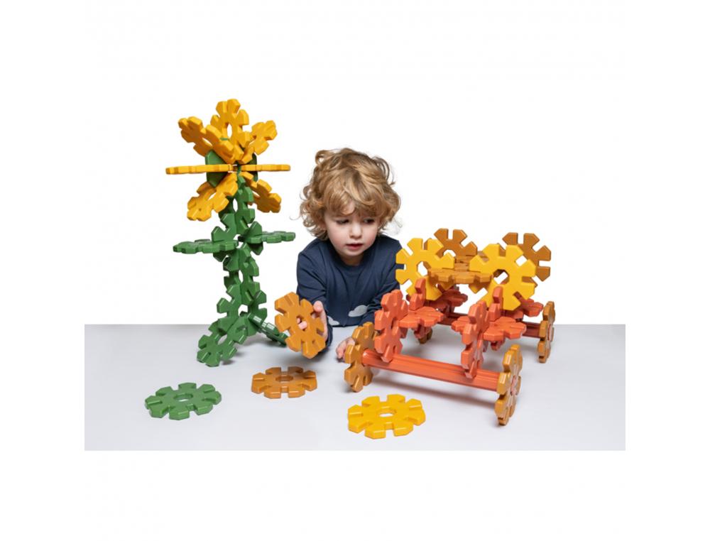 MON PREMIER OCTOPLAY POLYDRON PIECES A ASSEMBLER 12X12 CM   40 DISQUES PLATS 2 AXES 1     GUIDE DE MODELES