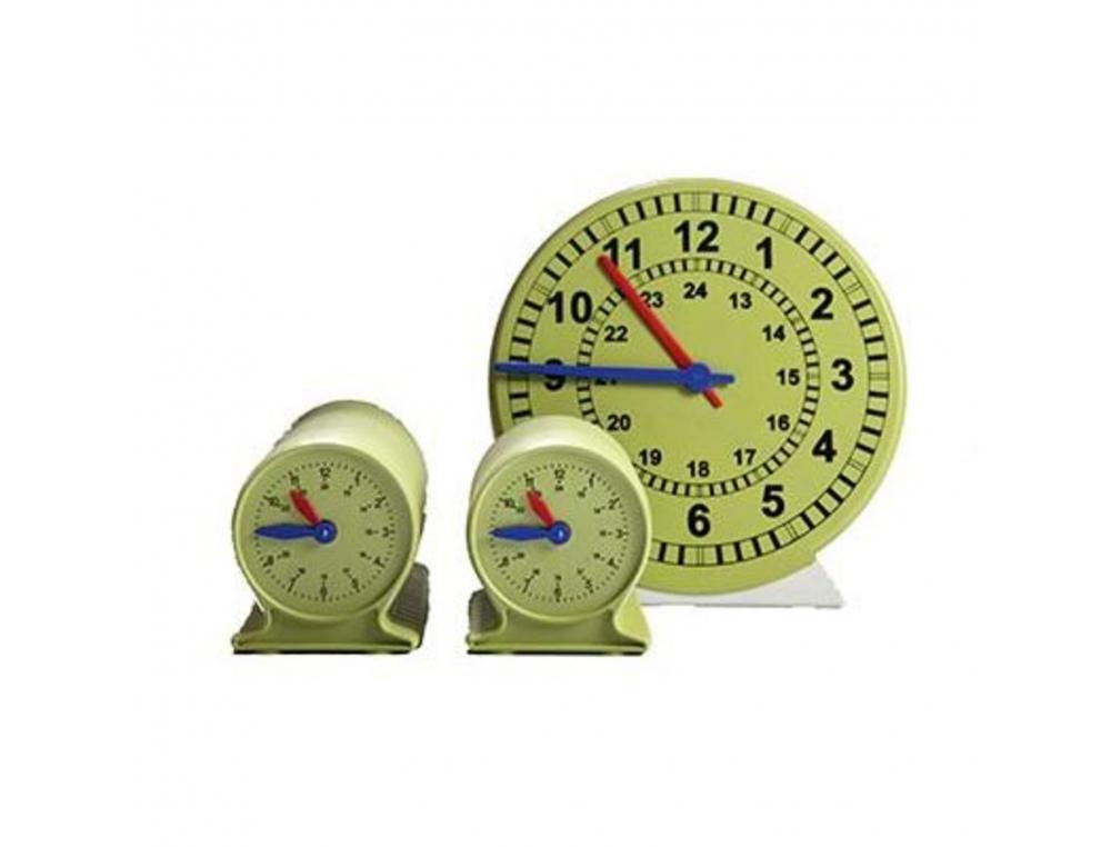 HORLOGES AVEC SOCLES WISSNER KIT HORLOGES AIGUILLES DES    HEURES ET MINUTES             SYNCHRONISEES 1 HORLOGE 28 CM