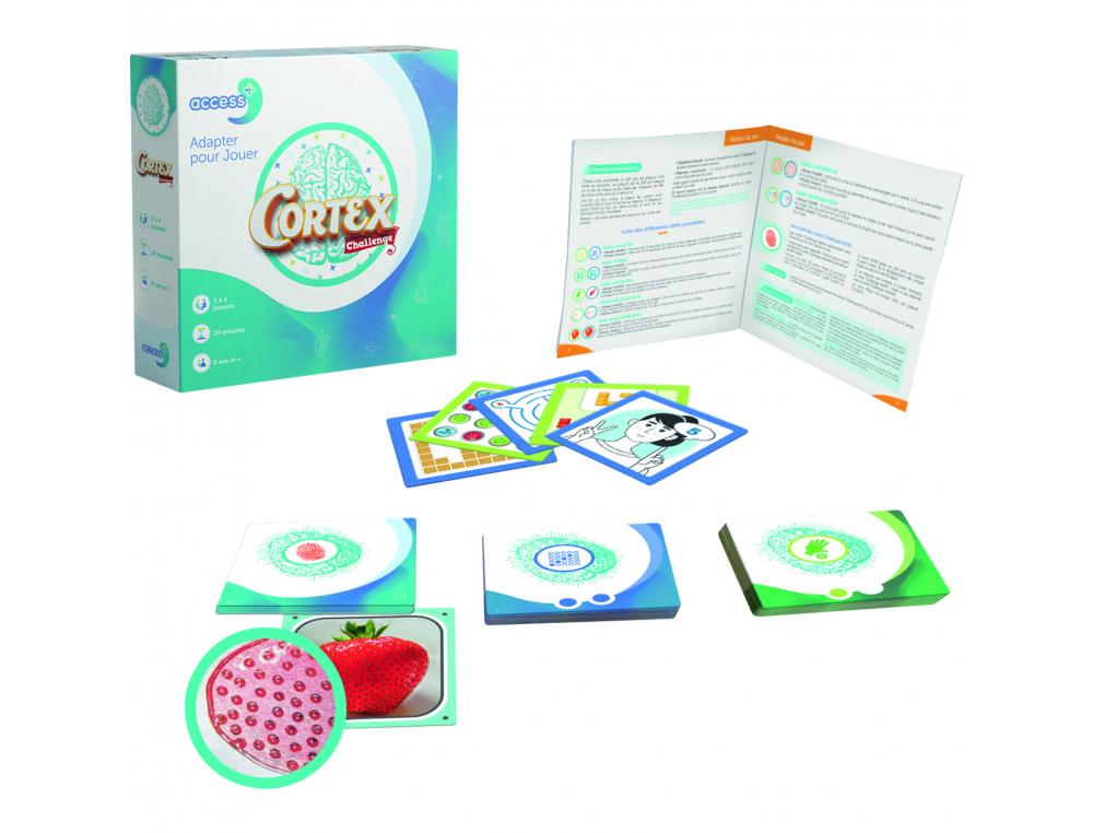 GAME ACCESS  ZYGOMATIC CORTEX ACCESS 10 CARTES RELIEF 10    CARTES CHALLENGE TACTILE 70   CARTES CHALLENGE FACILE ET