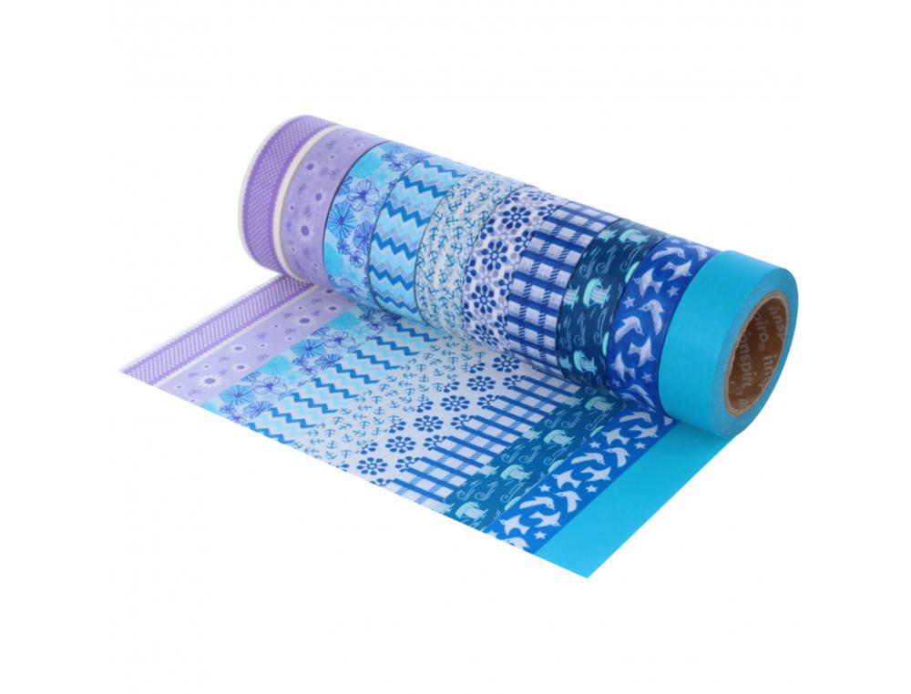 RUBAN ADHESIF INNSPIRO FANTAISIE METALLISE ULTRA MER 15MMX10M LOT DE 10 UNITES