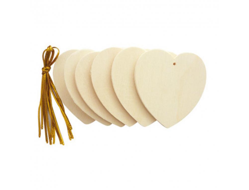 LOT SUSPENSIONS CURS PLATS GRAINE CREATIVE BOIS 6CM A    DECORER
