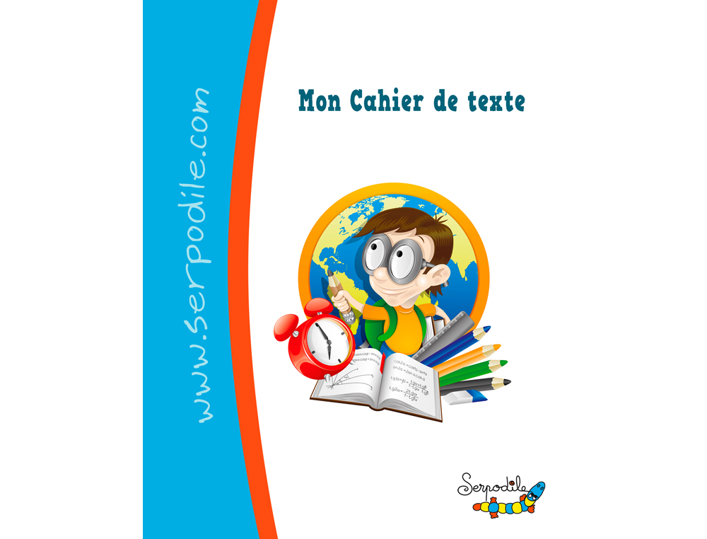 CAHIER DE TEXTE HAMELIN SERPODILE POUR ENFANTS        DYSPRAXIQUES DYSLEXIQUES      DYSGRAPHIQUES 17X22 CM 100
