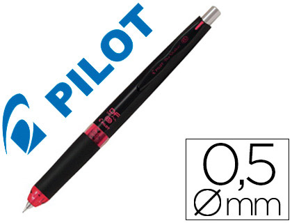 PORTE-MINE PILOT DF SHAKER RTRACTABLE DESIGN MODERNE CANON RENTRANT BOUTON PRESSOIR AVANCE MINE SECOUSSE NOIR/ROSE