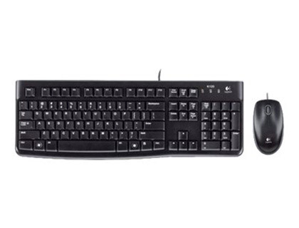 CLAVIER+SOURIS LOGITECH DESKTOP MK120 ENSEMBLE FILAIRE TOUCHES ULTRA-PLATES SILENCIEUSES SOURIS HAUTE DFINITON
