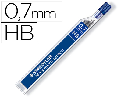 MINE GRAPHITE STAEDTLER MARS MICRO 0.7MM HB CARBON PAPIER STANDARD DESSIN TOUS PORTEMINES TUI 12 UNITS
