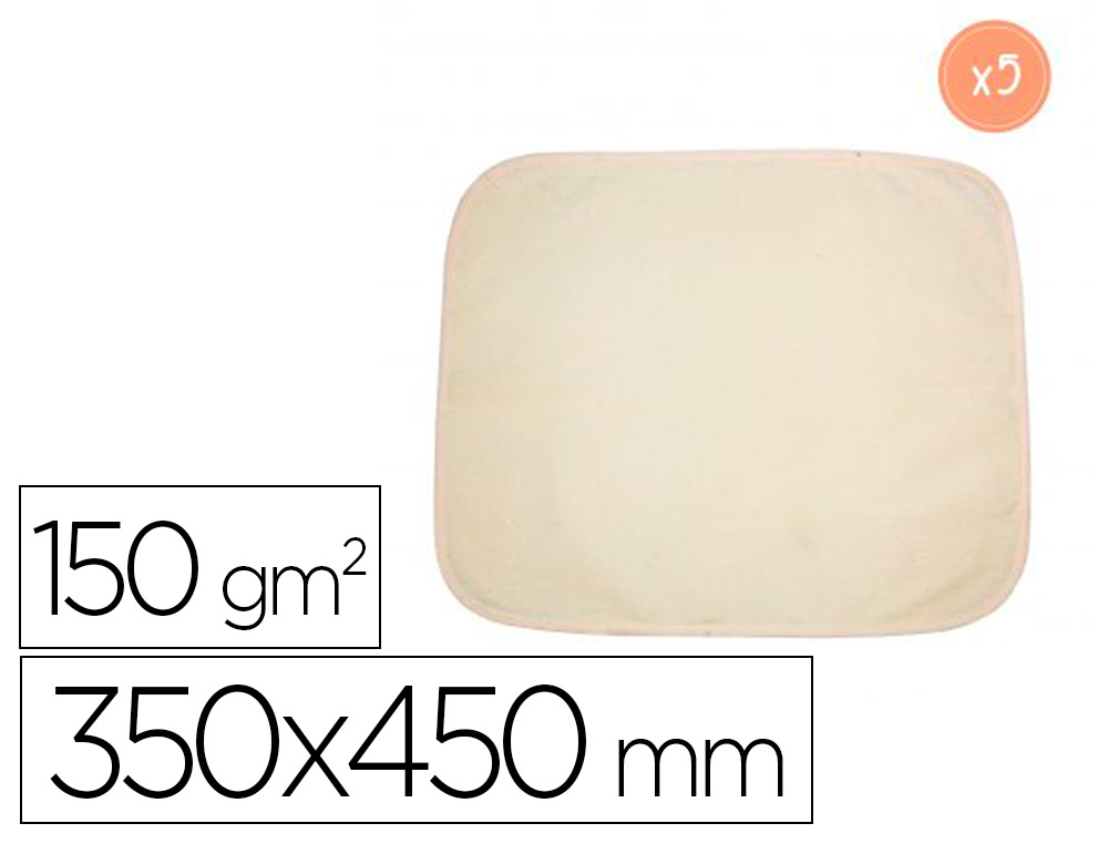 SETS DE TABLE SODERTEX OVALS EN CONTON 150GM2 350X450MM 5  PCS COLORIS ASSORTI